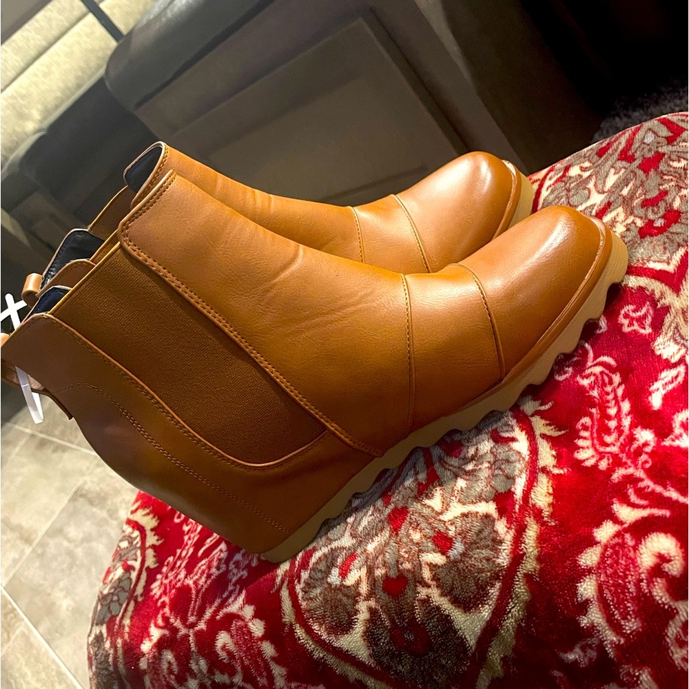 Brown Flat Boots - image 1